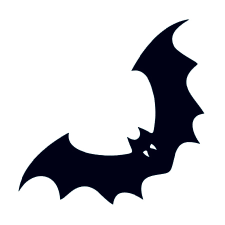 Black Bat with Fangs