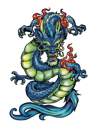 Green Chinese Dragon
