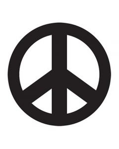 Peace Sign Black