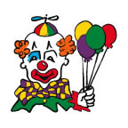 Clown with Balloons 1