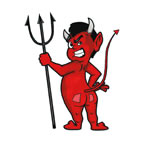 Red Devil with Pitchfork 1