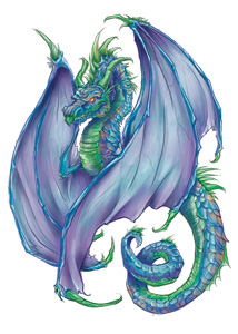 Purple Coatl Dragon
