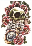Freedom Skull and Roses