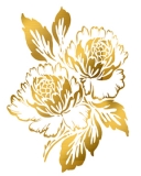 Golden Flower Metallic