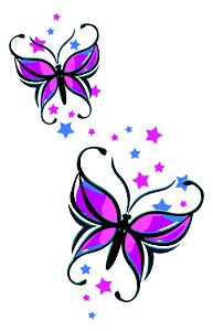 Large Butterfly Temporary Tattoo
