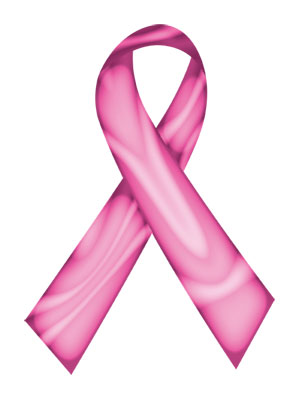 Pink Ribbon with Swirls