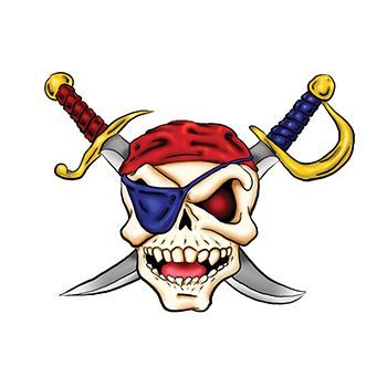 Pirate Skull and Swords