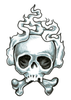 White Fire Skull