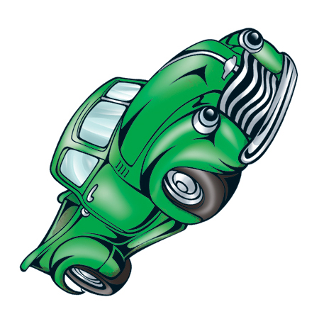 Green Cartoon Ute 2