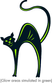 Black Cat (glow in dark)