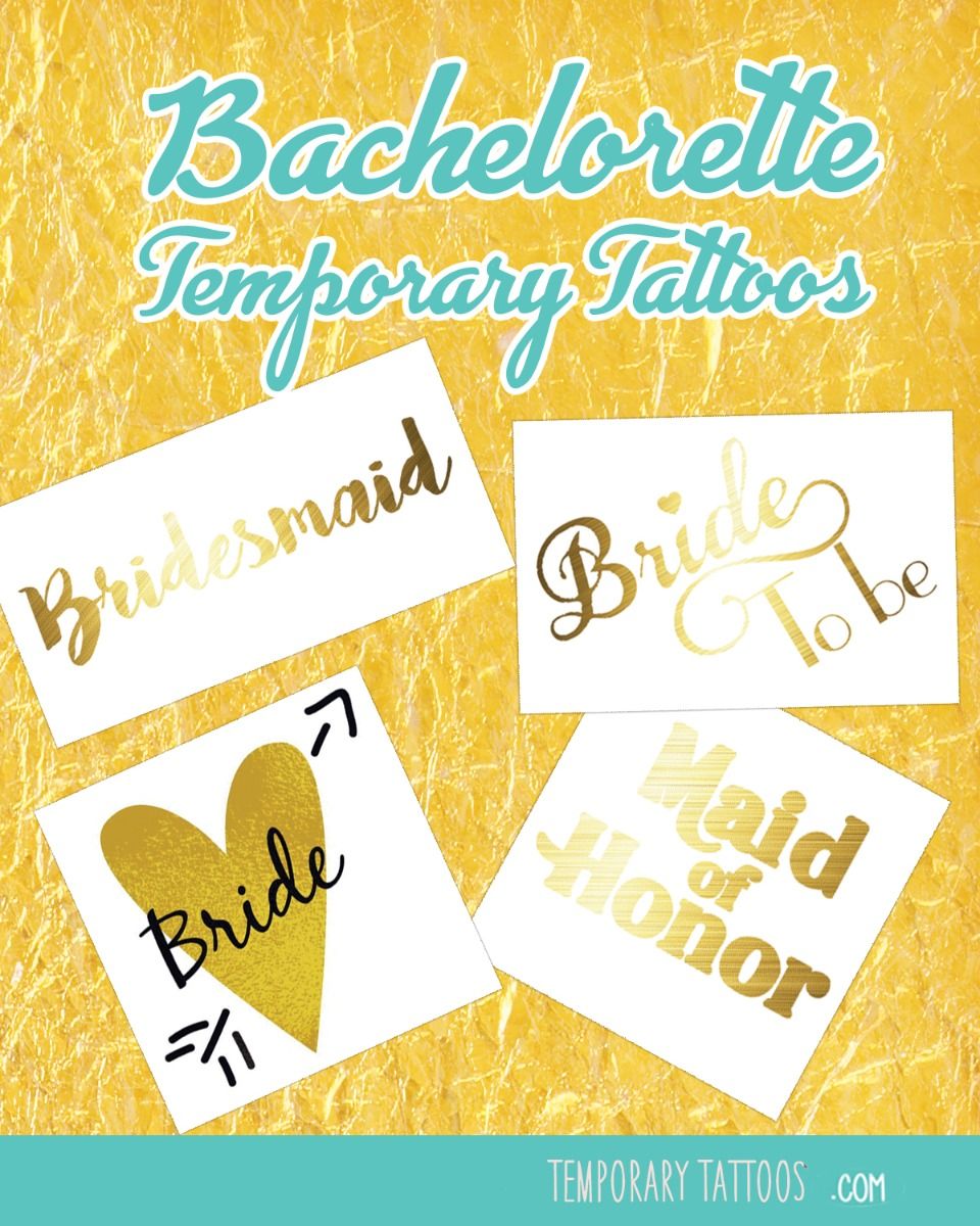 Bachelorette Metallic pack of 16