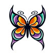 Hippie Butterfly (Glitter)