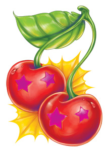 Two Star Cherries (Glitter)