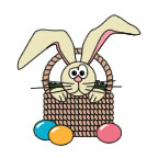 Easter Bunny in a Basket 1
