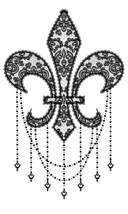 Lace Fleur De Lis