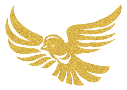Gold Sugar Bird (Glitter)