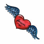 Forever Heart with Wings