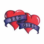 Bad Girl Hearts (Glitter)