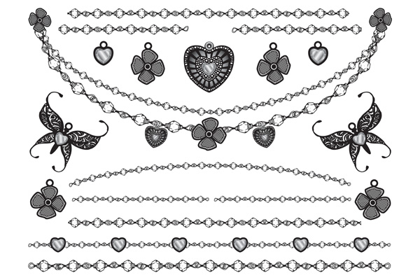 Jewellery - Hearts Flowers Butterflies and Chains