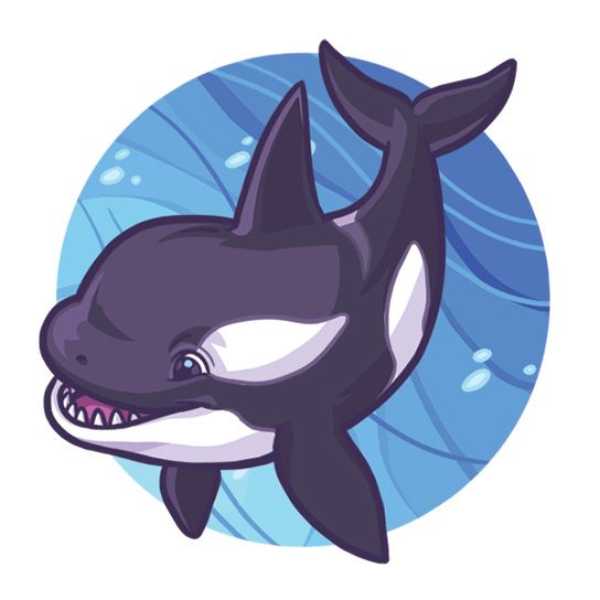 Cartoon Killer Whale