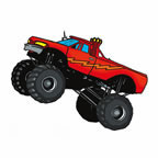 Red Monster Truck 1