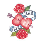true love hearts True Love Hearts Temporary Tatto [30-Hea-00751] - AU ...